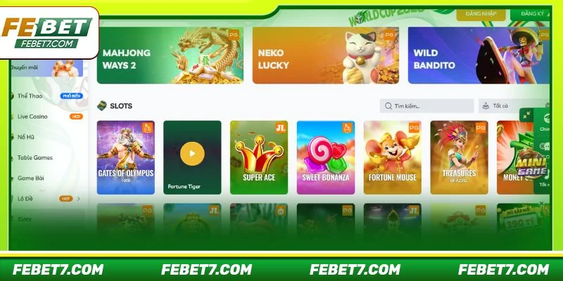 Giới thiệu FEBET được yêu thích bởi hàng loạt game cá cược hấp dẫn